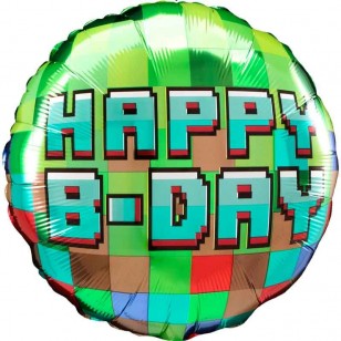Pixel Party Gaming Birthday Balloon